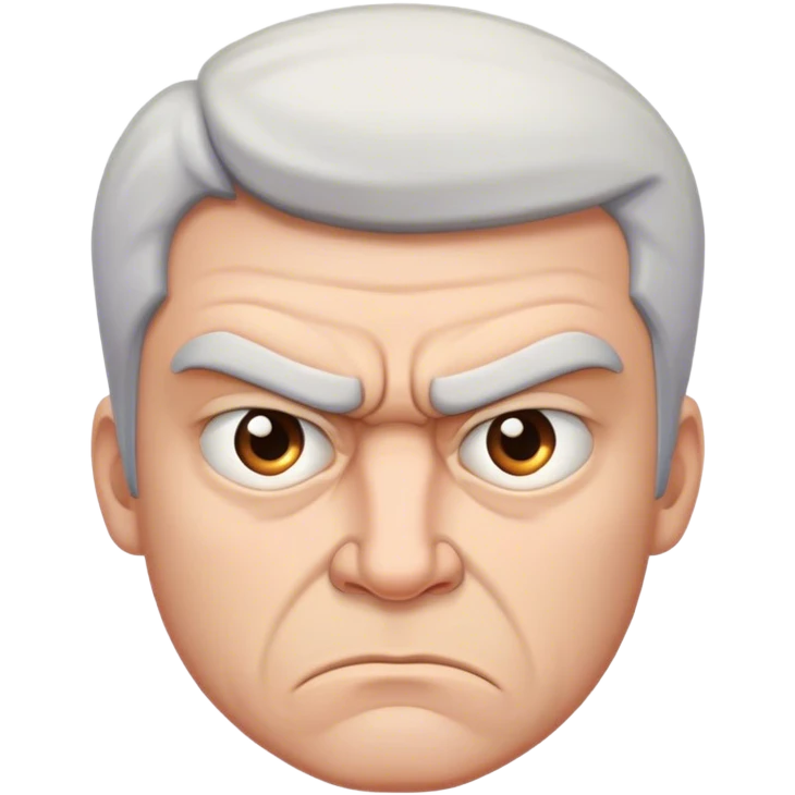Mean man emoji