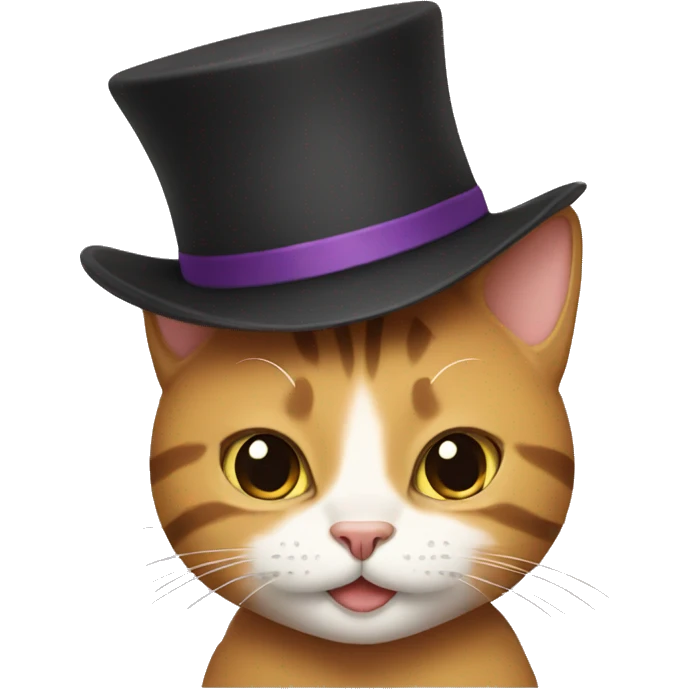 Cat in a hat emoji