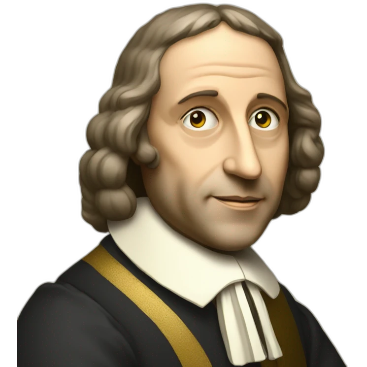 Blaise Pascal side portrait emoji