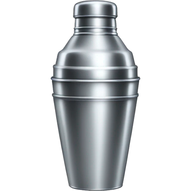Metal Boston cocktail shaker emoji