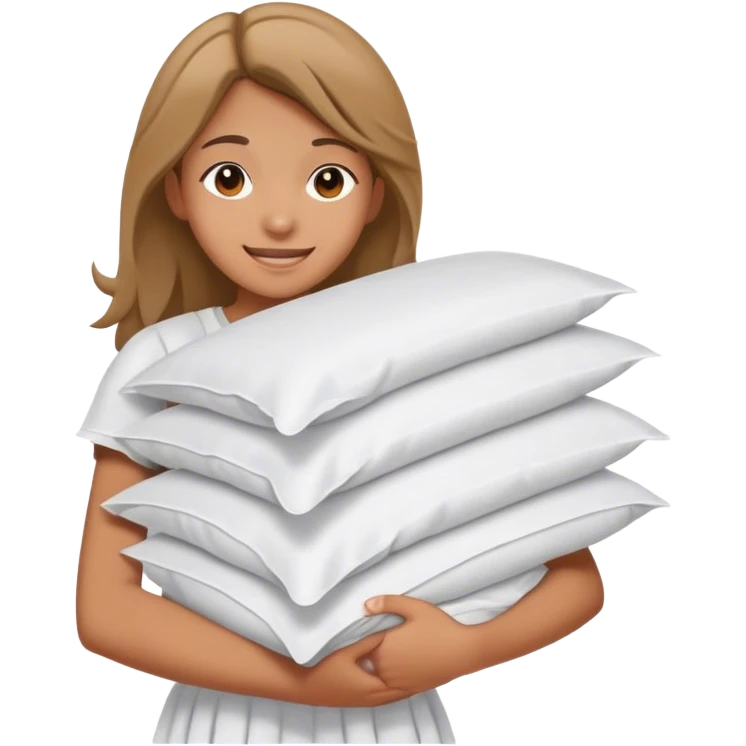 cheerful teenager carrying a pile of sheets emoji