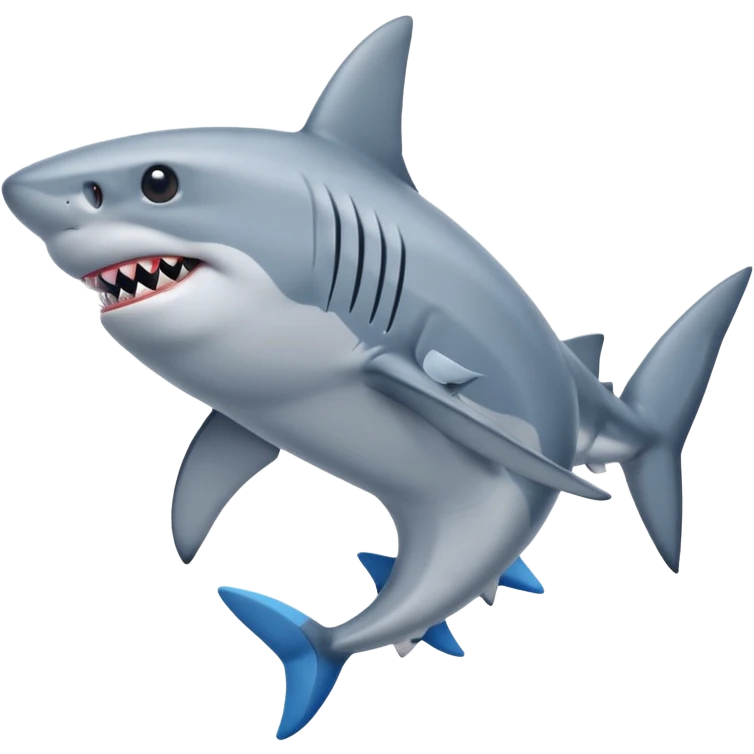 Tralalero Tralala, a shark with 4 legs and blue nike sneakers emoji