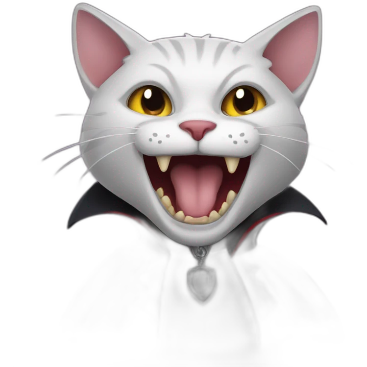 Cat vampire emoji