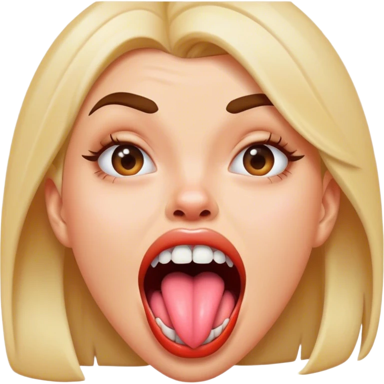 Crazy girl tongue out emoji
