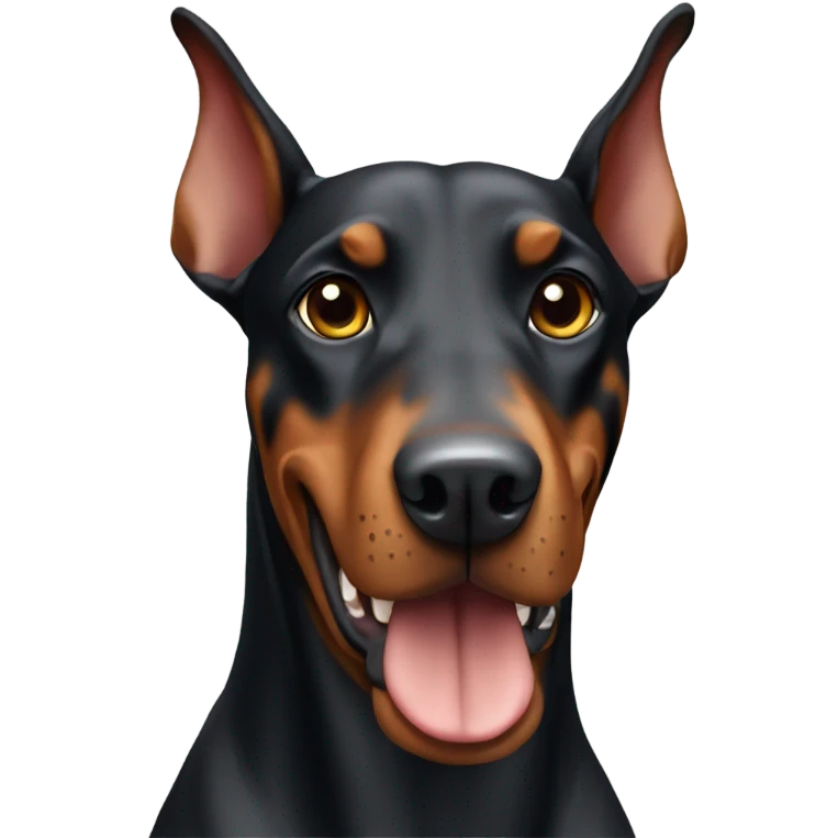 dog doberman emoji