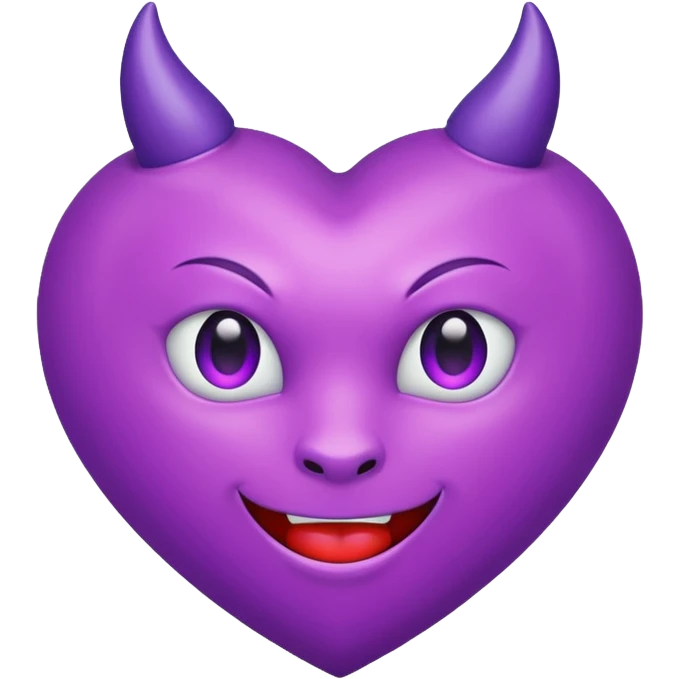 devil heart purple emoji
