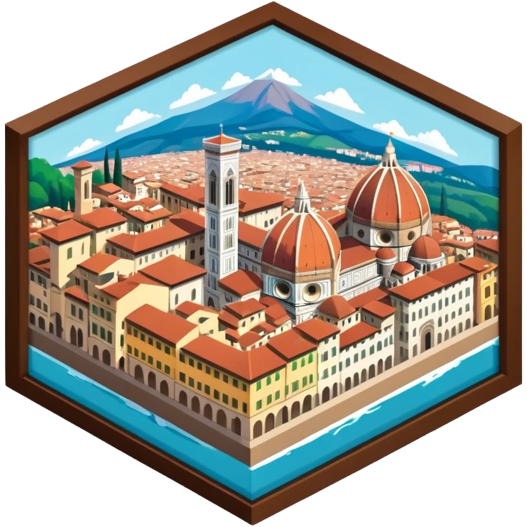 florence italy isometric emoji