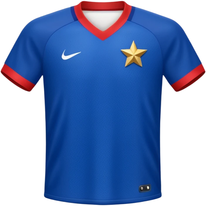 French football Jersey two stars  emoji
