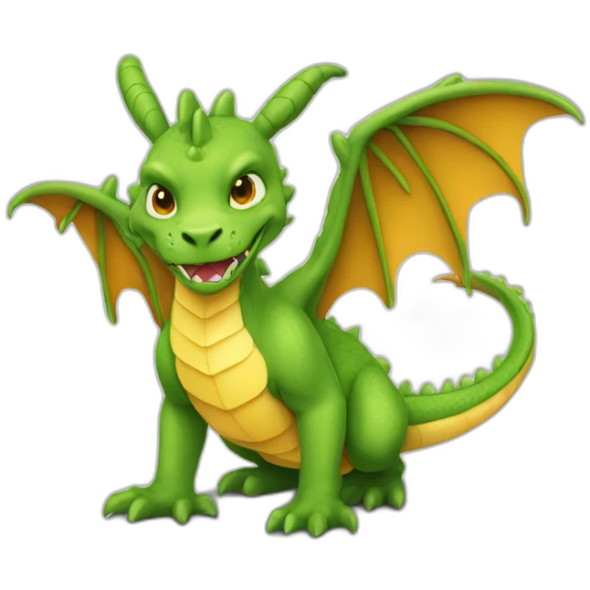Dragon déguiser en lapin emoji