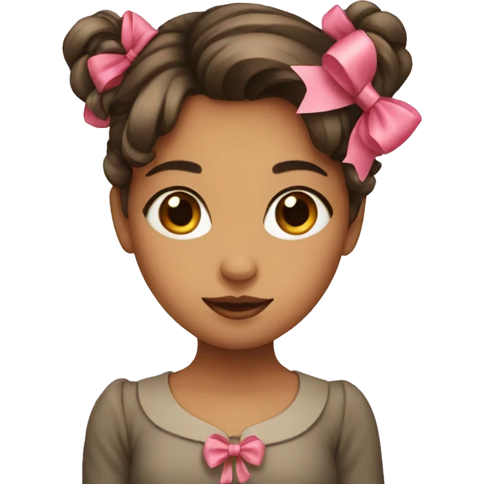 Girl with bow emoji