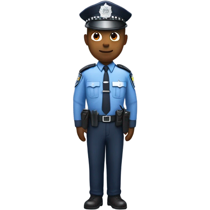 Police office with uk police gear - no hat emoji