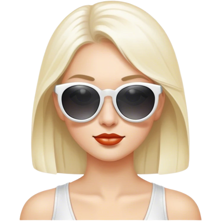 white women's sunglasses emoji