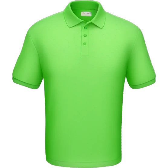 apple green polo shirt  emoji