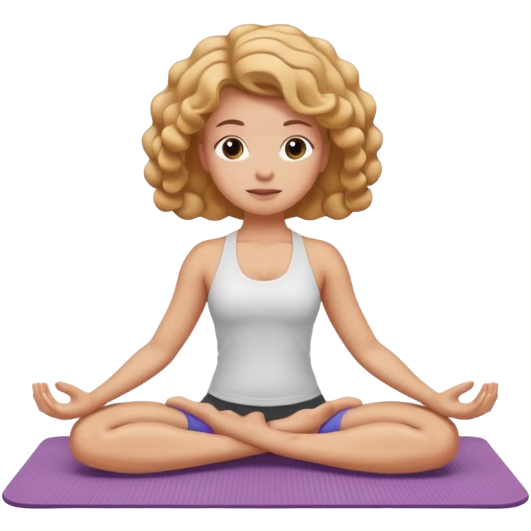 person on a mat doing curl ups emoji