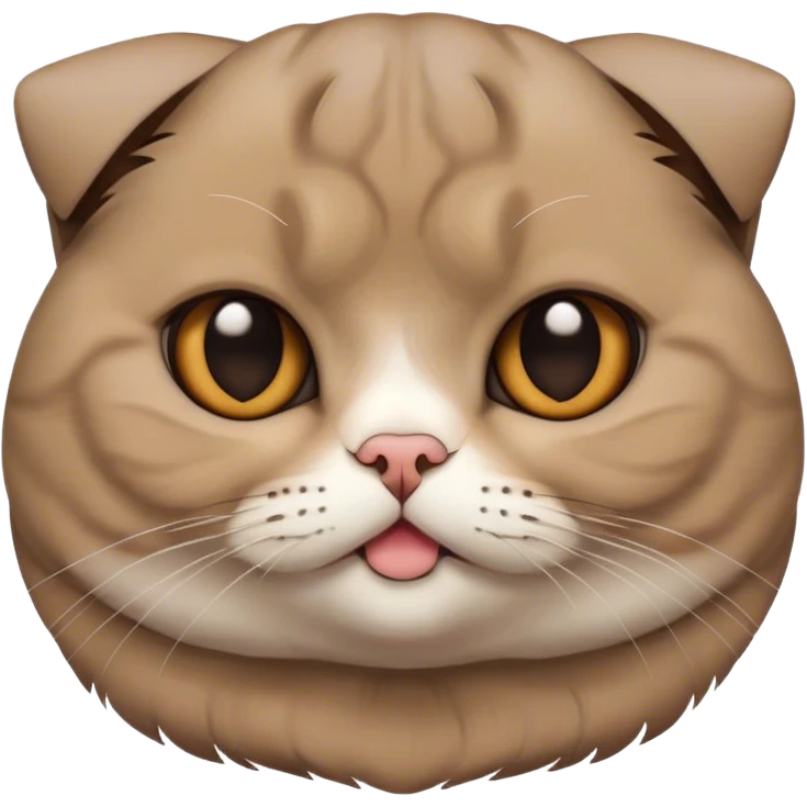 Scottish Fold cat emoji