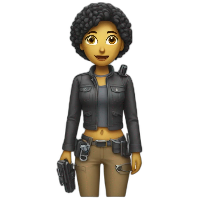 Woman with aparat emoji