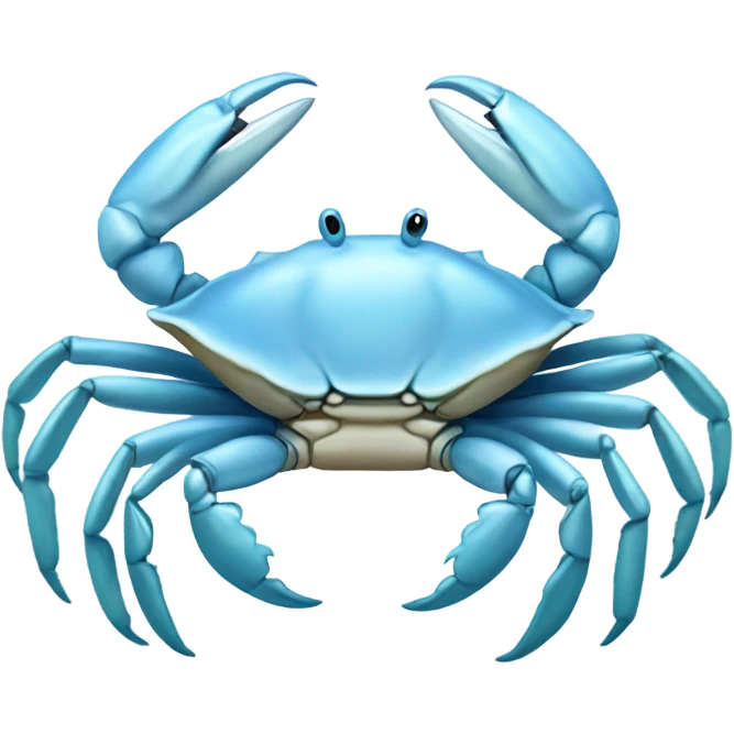 very light pale blue crab emoji