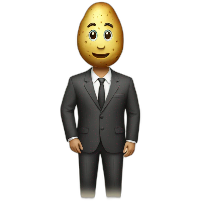 potato business-suit emoji