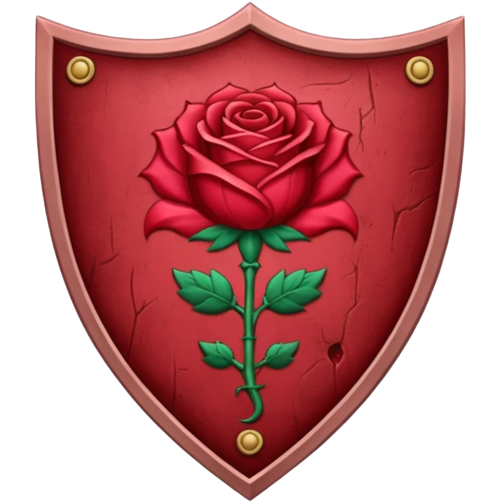 brasão sangrando medieval rosa de sangue vermelha emoji