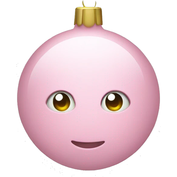 Christmas tree light pink ornaments emoji