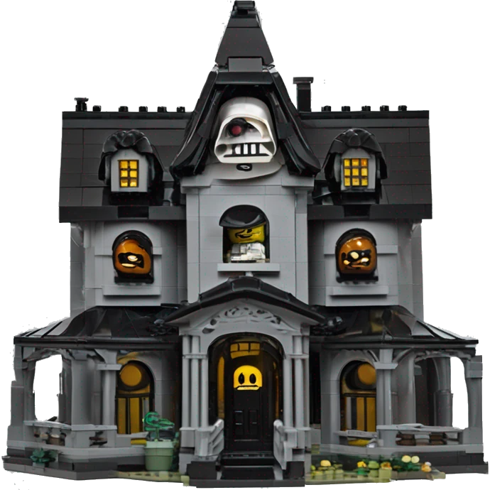 Lego Darth Vader’s seriously dusty disturbing disgusting ghostly haunted horror dream mansion  emoji