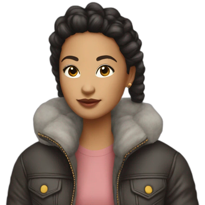 Friends with lv pufffer jacket emoji