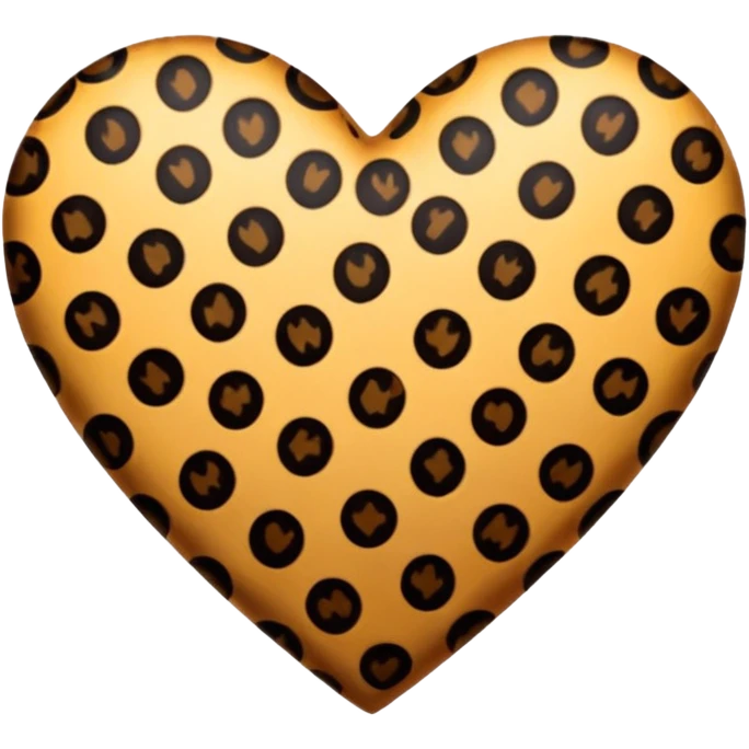 Cuore leopardato pelo emoji