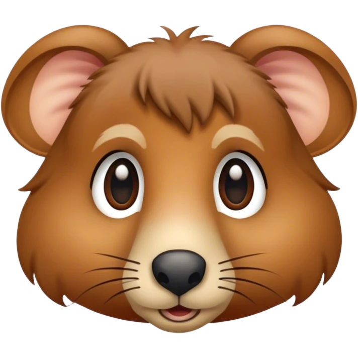 Small animal brown hair long nose emoji