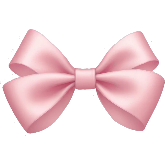 light pink bow on light pink bow emoji
