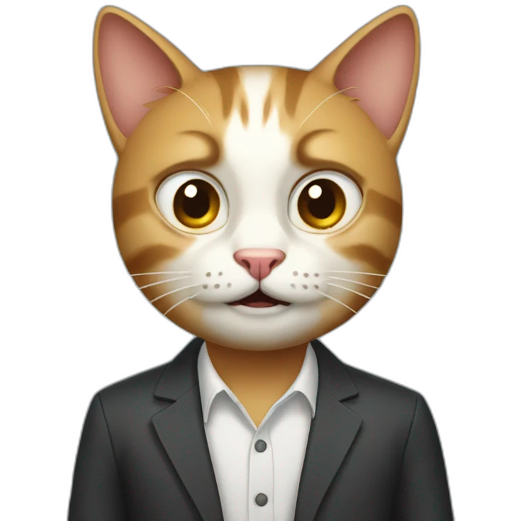 awful cat crazy emoji