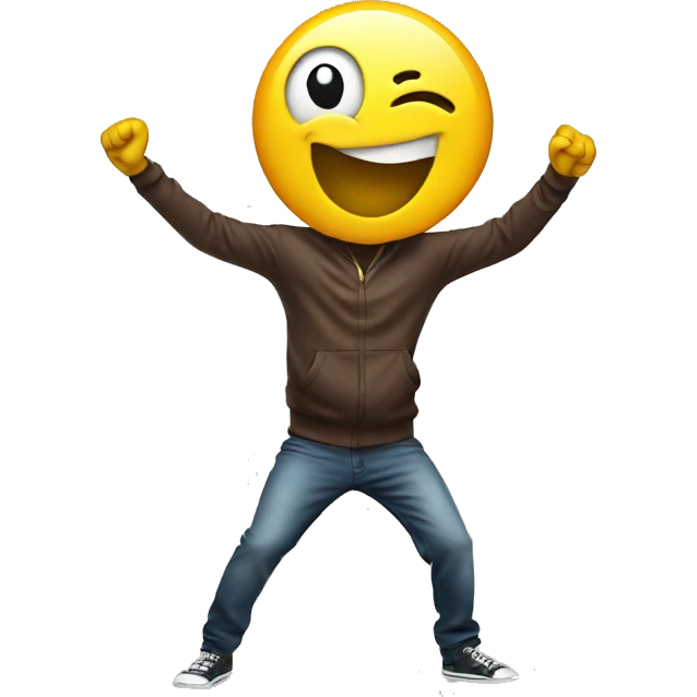 Smiley doing the dab  emoji