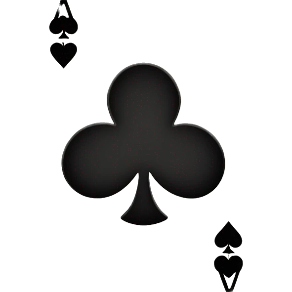 Card six of clubs emoji