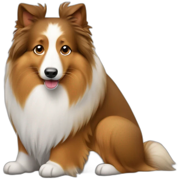 Shetland sheepdog emoji
