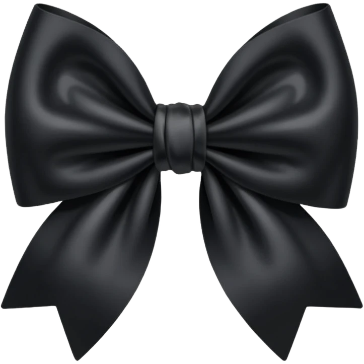 black bow emoji emoji