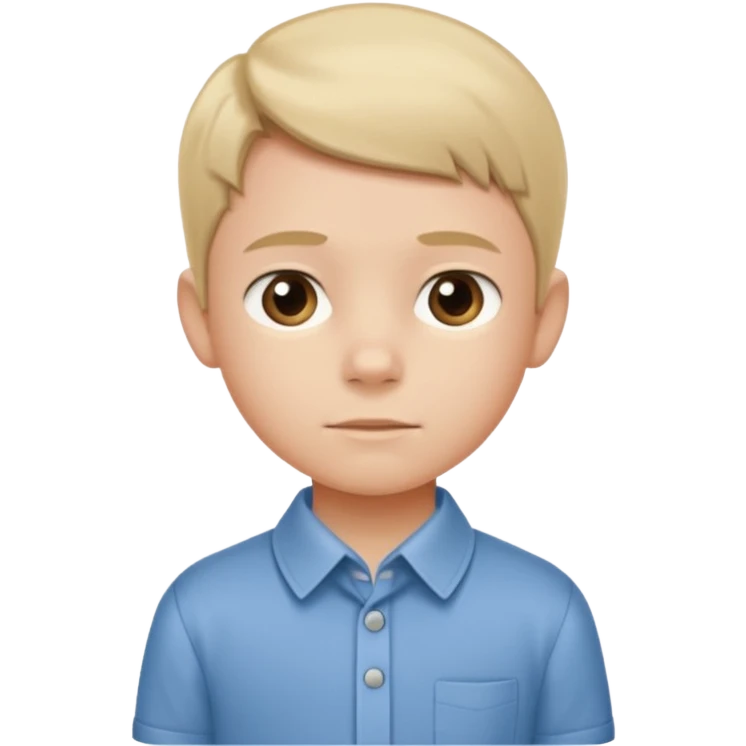 a child waiting patiently in line, etiquette theme emoji