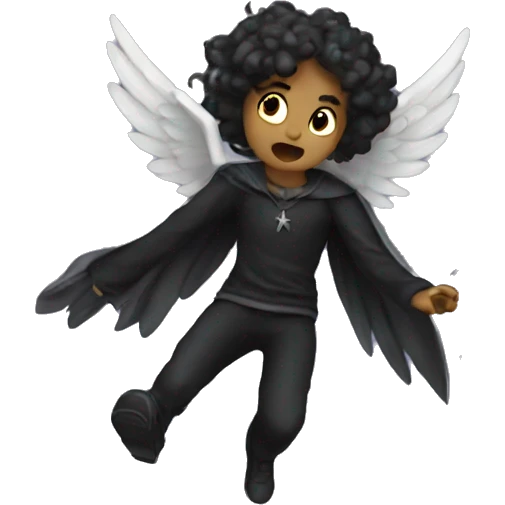 Falling Dark Angel emoji