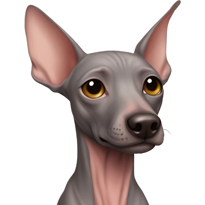 hairless dog mexican hairless emoji