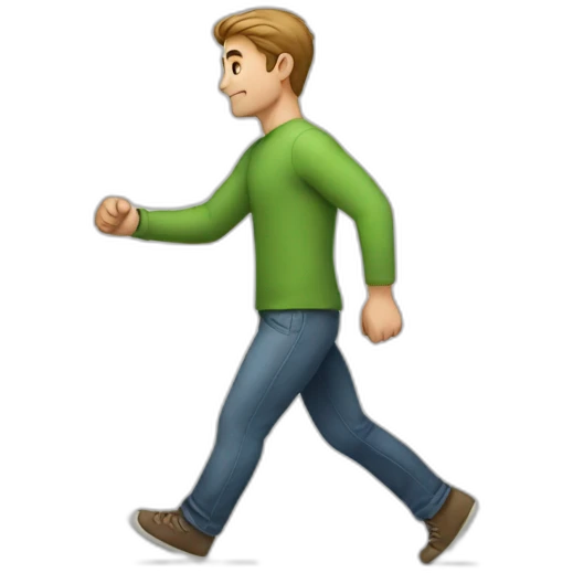 guy pushing emoji