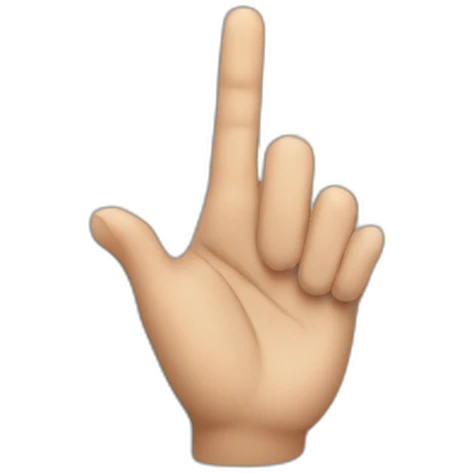 Finger of singer rapper jul emoji