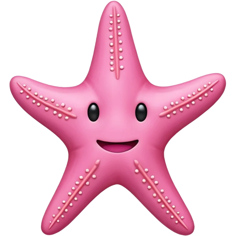  pink starfish with no face emoji