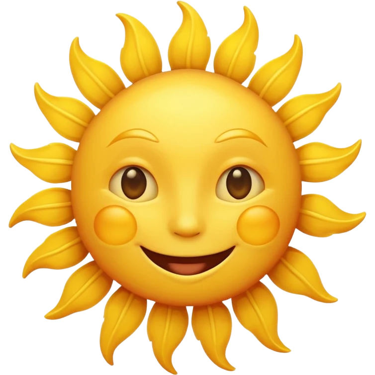 smiling sun emoji