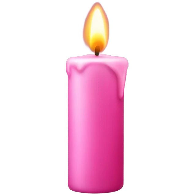pink candle emoji