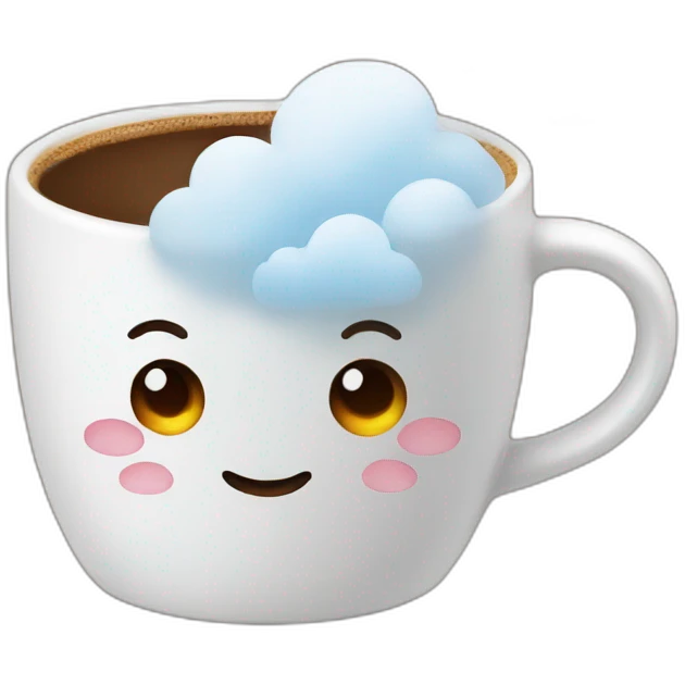 clouds in coffee cup emoji