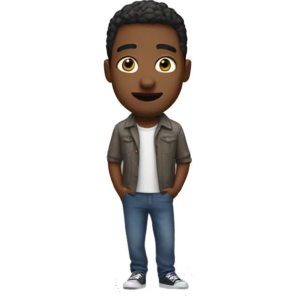 Posing for a photo emoji