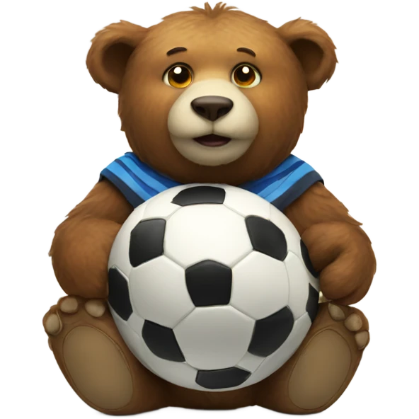 soccer bear emoji