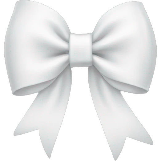 white bow emoji