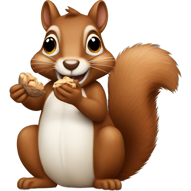 squirrel eating a nut emoji