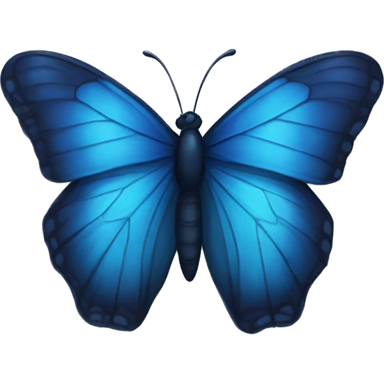 dark blue butterfly emoji