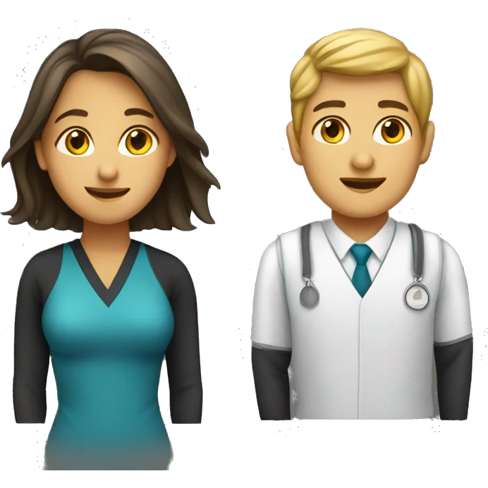 scholarships holder male and female emoji