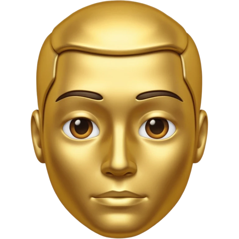 metal skin colored man emoji